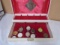 Vintage Jewelry Box w/ 10 Pocket Watches