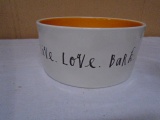 Rae Dunn Ceramic Dog Bowl