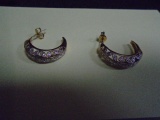 Set of Ladies Sterling Silver Earings
