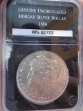 1886 Genuine Uncirculated Morgan Silver Dollar