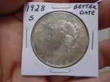 1928 S-Mint Silver Peace Dollar