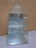 Glass Mirrored Back Display Case