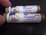 (2) Full Rolls of Unc. Lincoln Cent