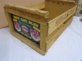 Sunny Slope Brand Wooden Advertisement Crate