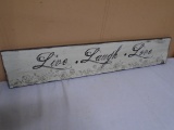 Live-Laugh-Love Wooden Wall Art