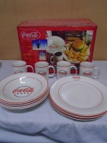 Place Setting for 4 Coca-Cola Dishes