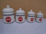 4pc Coca-Cola Canister Set