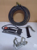 Air Hose-Bell Foot Pump-Grease Gun-C Clamps Group