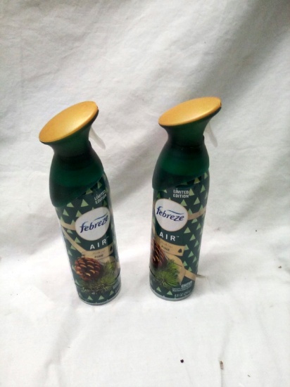 Two 8.8oz Cans of Febreeze Pine Air Freshner