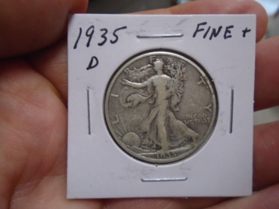 1935 D Mint Walking Liberty Half Dollar