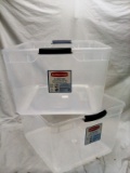 Pair of Large Storage Totes with NO lids 23.25