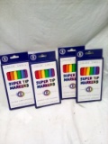 Qty. 4 Packs of Color Markers 8 Markers per box