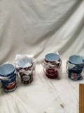 Metal Mini Christmas Candy Buckets 3 of each kind 4 different prints total 12