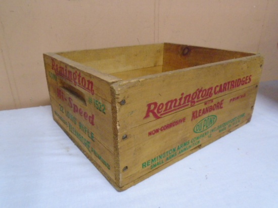 Vintage Wooden Remington Ammo Crate