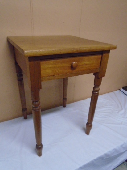 Antique Side Table w/Drawer