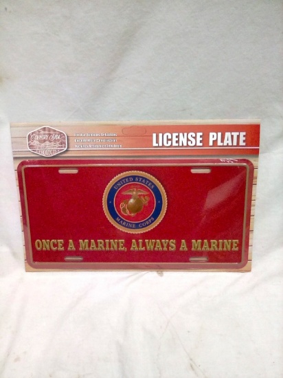 "United States Marine Corps" Police Support License Plate