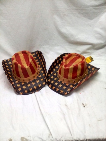 GoldCoast Sunwear Stars and Stripes Hats Qty. 2