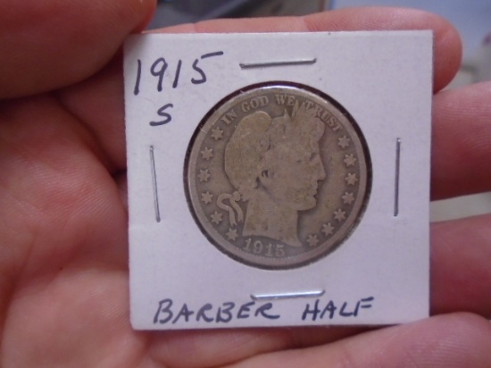 1915 S-Mint Barber Half Dollar