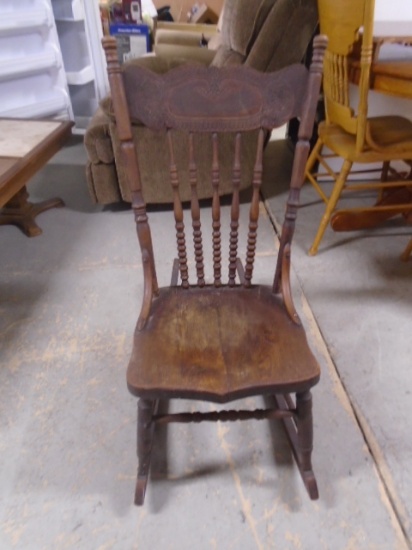 Antique Solid Wood Rocker