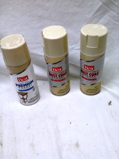 Do It Best Premium Enamel Paint Gloss Almond 12 Oz Cans
