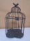 Metal Art Bird Cage Décor Piece