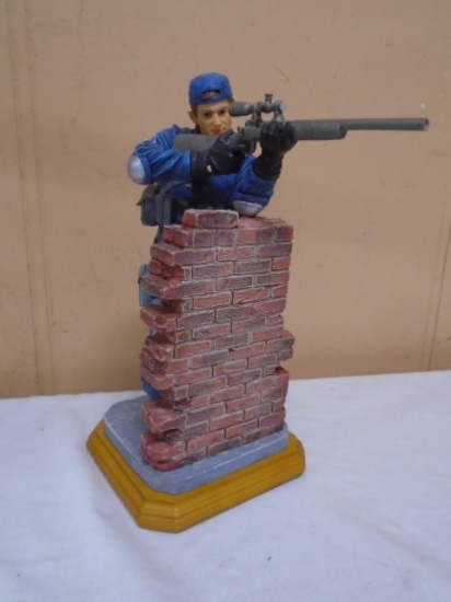 Vanmark Policeman Perfect Position "Sniper" Figurine