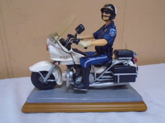 Vanmark Policeman "Highway Motorcycle Patrolman" Figurine
