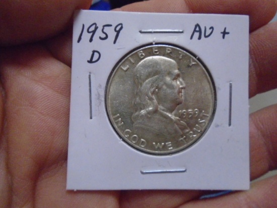 1959 D Mint Franklin Half Dollar