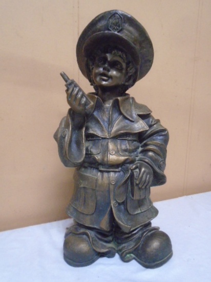 Little Boy Police Officer Statue