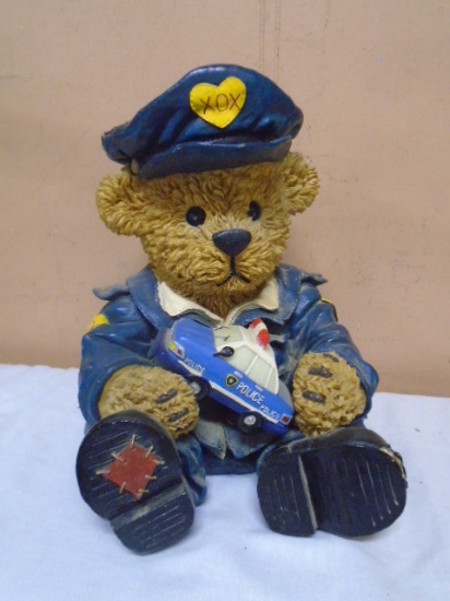 Teddy Bear Police Officer Statue