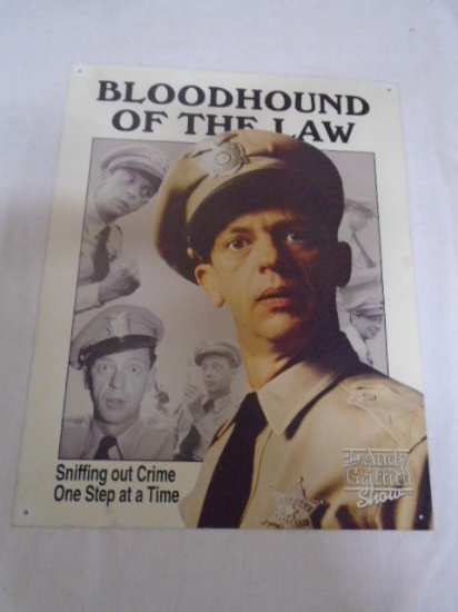 Blood Hound of the Law Metal Sign