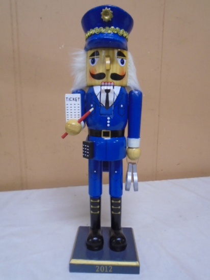 Wooden Police Man Nutcracker