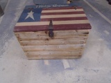 Antique Americana Wooden Storage Chest