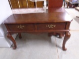 Beautiful Solid Wood Cherry Finish Sofa Table w/ 2 Drawers