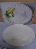18in Ceramic Turkey Platter