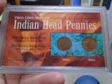 1895 &1904 Two Centuries of Indian Head Pennies Cent