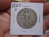 1920 S Mint Walking Liberty Half Dollar