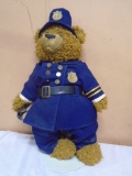 Coca-Cola Cop Teddy Bear w/ Stand