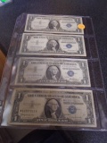 Group of (4) 19571 DollarSilver Certificates
