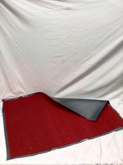35"x23" Red Rubber Backed Entry Mat