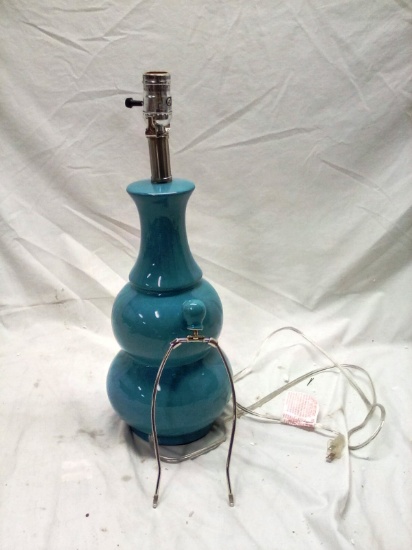 Turquoise Table Lamp (No Shade) 20" tall