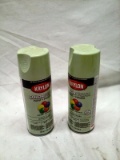 Two Cans Krylon ColorMaxx Paint Primer Combo Gloss Gloss Celery