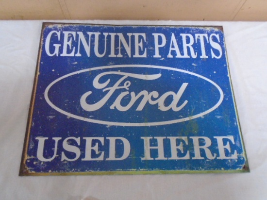 Genuine Ford Parts Metal Sign