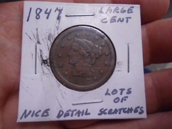 1847 Large Cent Piece