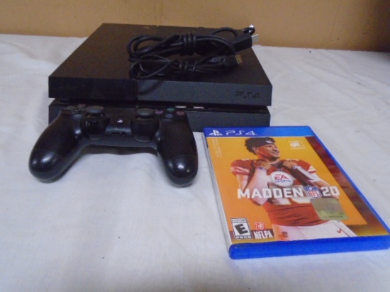 Sony Playstation 4 Video Game System w/ Controller and Madden 20 Game