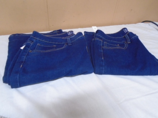 (2) Pair of NOBO Ladies Bootcut Jeans