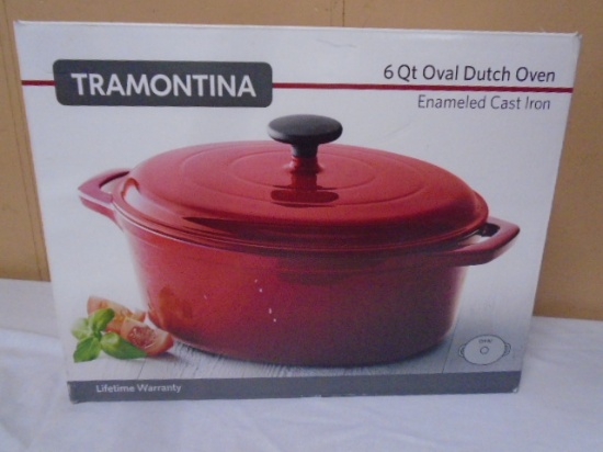 Tramontina 6 Qt Enameled Cast Iron Dutch Oven