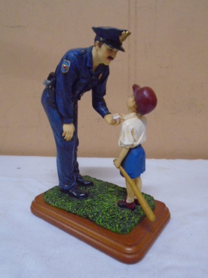 Blue Hats of Bravery "Thanks Officer" Figurine