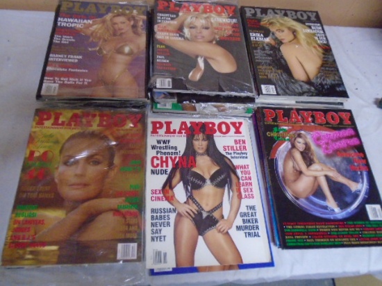Group of 25 Playboy Magazines