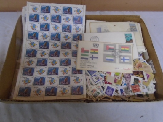 Large Group of Postage Stamps